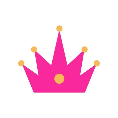 Cute Pink Crown 27578326 Vector Art At Vecteezy