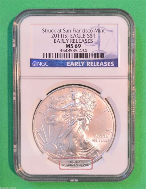 S American Silver Eagle Ngc Slabbed Ms Early Releases