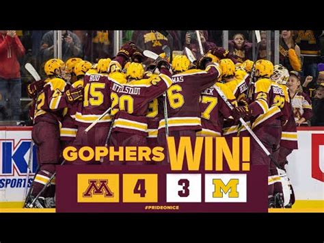 Highlights Gopher Mens Hockey Tops Michigan Youtube