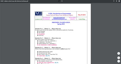 Cs Mid Term Solved Mcqs And Subjective With References By Moaaz Hot