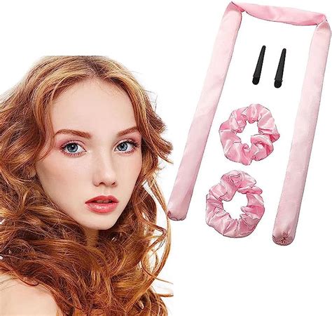 Heatless Curling Rod Headband Hair Curler Portable Satin Heatless