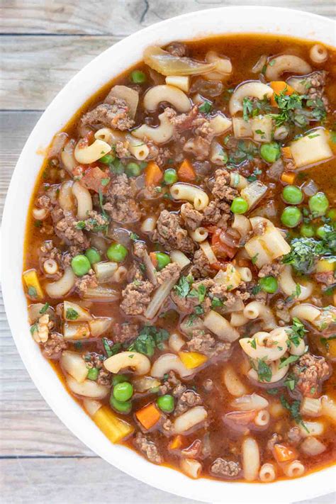 Easy Hamburger Soup Ask Chef Dennis
