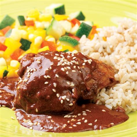 Chicken With Quick Mole Sauce Recipe Eatingwell