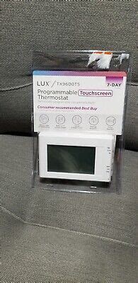 Lux Tx Ts Touchscreen Programmable Thermostat White