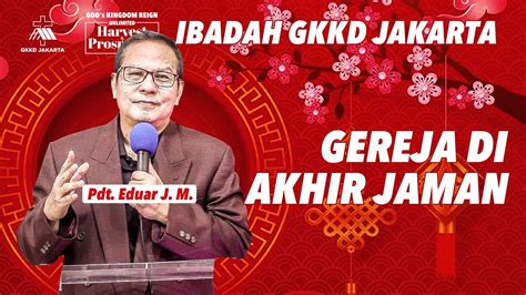 YOUTH Service 14 Februari 2021 Pkl 13 Wib GKKD Jakarta YouTube