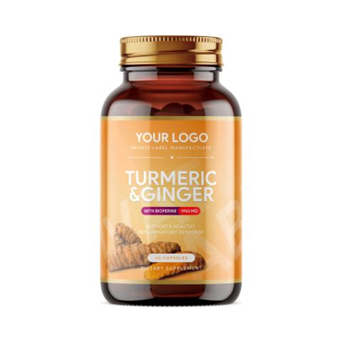 Private Label Turmeric And Ginger Supplement Anocin