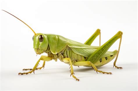 Saltamontes Aislado Sobre Fondo Blanco Trazado De Recorte Incluido