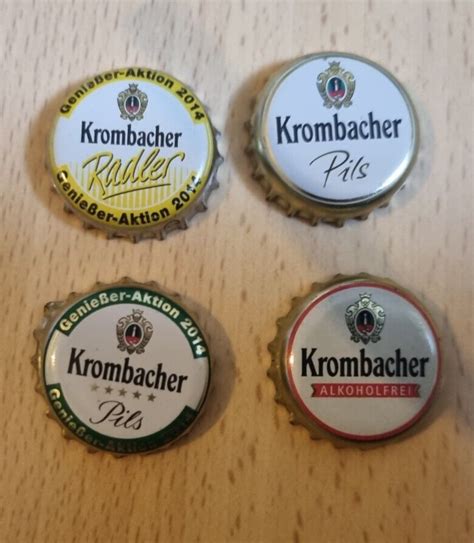 4 X Krombacher Kronkorken Sammlung Hobby Bottle Caps EBay