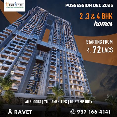 Urban Skyline | 2,3 & 4 BHK Flats for sale in Ravet, Pune.