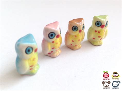 Miniature Owl Figurine Miniature Ceramic Owl Ceramic Owl - Etsy