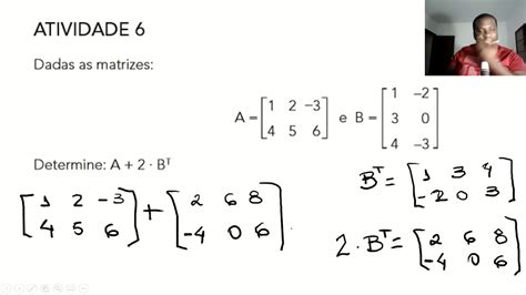 2ºE M TEMA 2 MATRIZES OPERAÇÕES YouTube