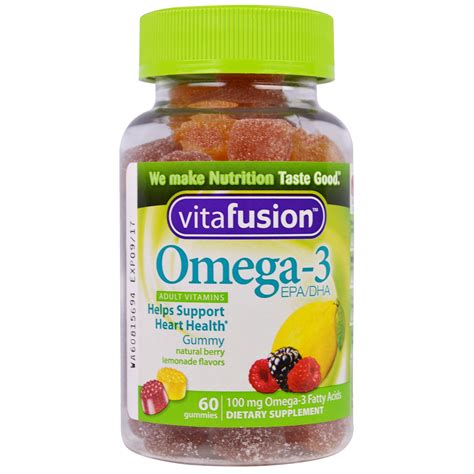 VitaFusion, Omega-3, EPA/DHA, 60 Gummies - iHerb