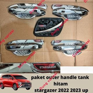 HITAM Package Outer Handle Tank Cover Stargazer Sporty Black Chrome