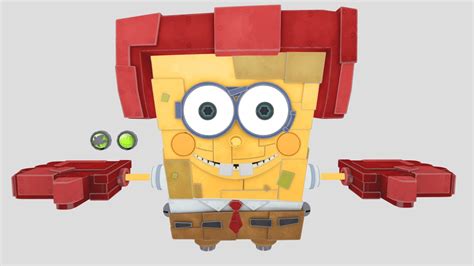 Bfbbr Robo Spongebob Boss Download Free 3d Model By Smf Friends Fan