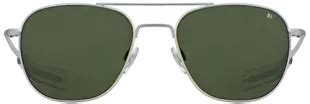 American Optical AO Original Pilot Sunglasses Matte Silver