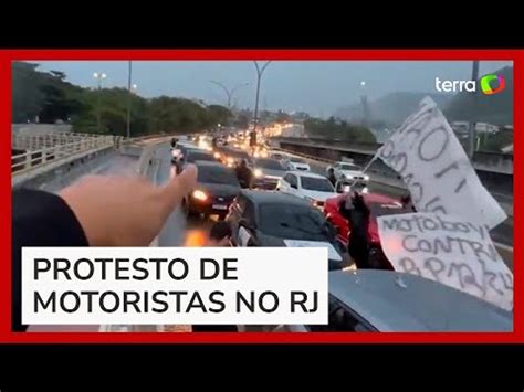 Motoristas De Aplicativo Protestam No Rio Contra Pacote De Direitos