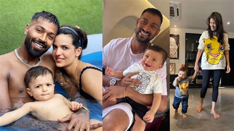 Hardik Pandya Natasa Stankovics Son Agastya Turns 1krunal Pandya And