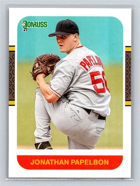 2021 Donruss 243 Jonathan Papelbon Boston Red Sox EBay