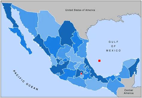 Mexico States Map • Mapsof.net