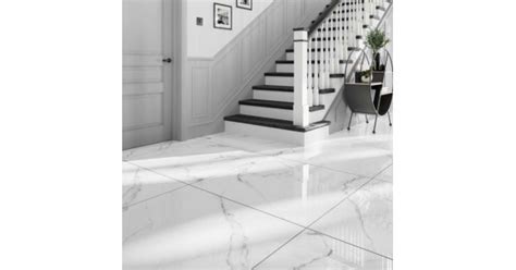 Vienna Blanco Polished Glazed Porcelain Tile Verona P X Mm