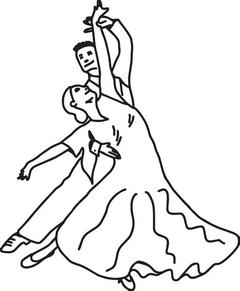 dancing couple - vector illustration sketch hand drawn 3127543 Vector Art at Vecteezy