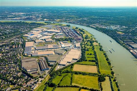 Duisburg Von Oben Industrie Und Gewerbegebiet In Duisburg Im