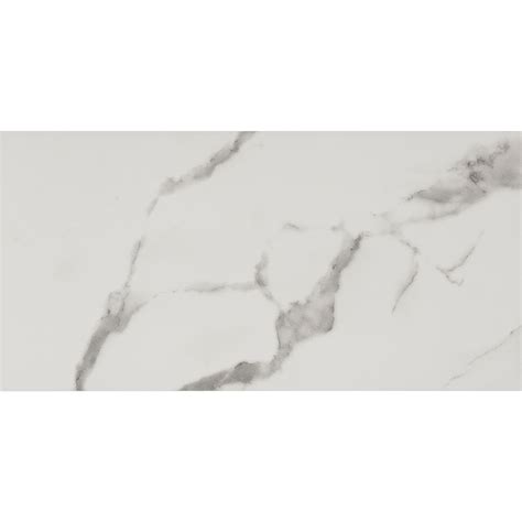 Calacata Brilliante Porcelain Wall And Floor Tile 12 X 24 In The