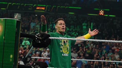 John Cena Returns At Wwe Money In The Bank Confronts Roman Reigns