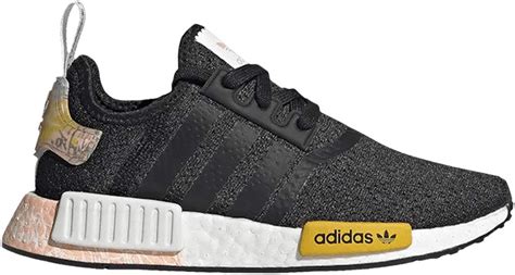 Adidas Nmd R Tokyo Dragon Sneakers Lace Charcoal Black Mens Size