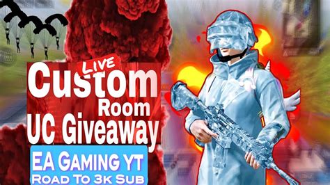 Live UC Custom Room UC Giveaway WoW Map Challange Win UC PUBG Mobile