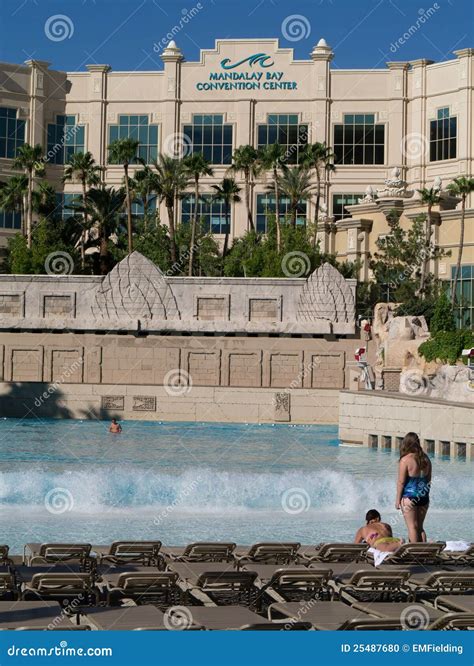 Mandalay Bay Convention Center Editorial Image - Image of trip, pool ...