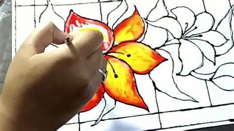 Glass Painting Tutorial Step By Stepগ্লাস পেইন্টিংthe Bong Canvas