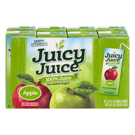 Save on Juicy Juice 100% Juice Apple Juice No Added Sugar - 8 pk Order ...