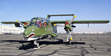 North American Rockwell Ov Bronco At The California Airshow