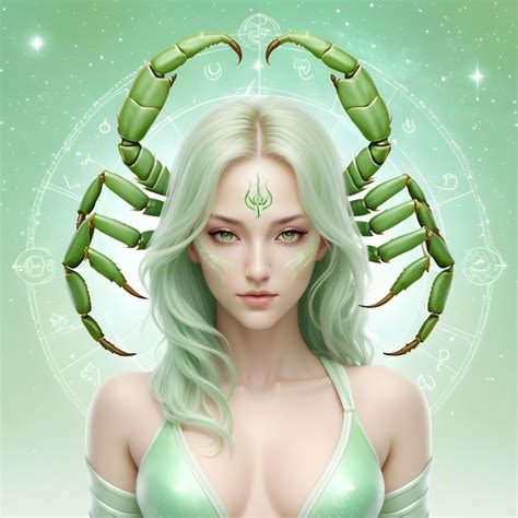 Premium Photo A Drawing Of A Scorpio Woman Zodiac Sign Scorpio