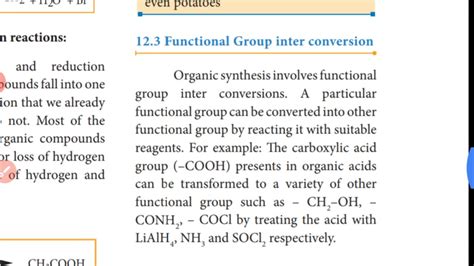 Functional Group Interconversion Reactions Youtube