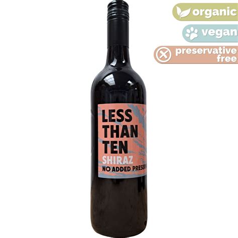 Less Than Ten Preservative Free Shiraz 2021 | $16.92 | Organic Wine Store