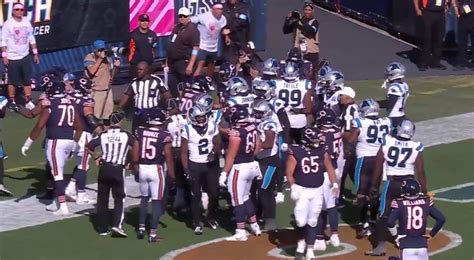 VIDEO: Bears-Panthers Get Into Massive Brawl As Carolina Players Take ...