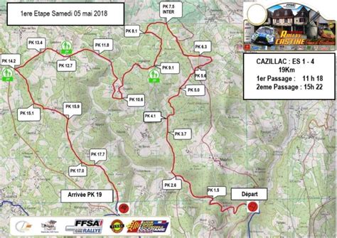 Programme Et Cartes Rallye Castine Terre D Occitanie Pilote De Course