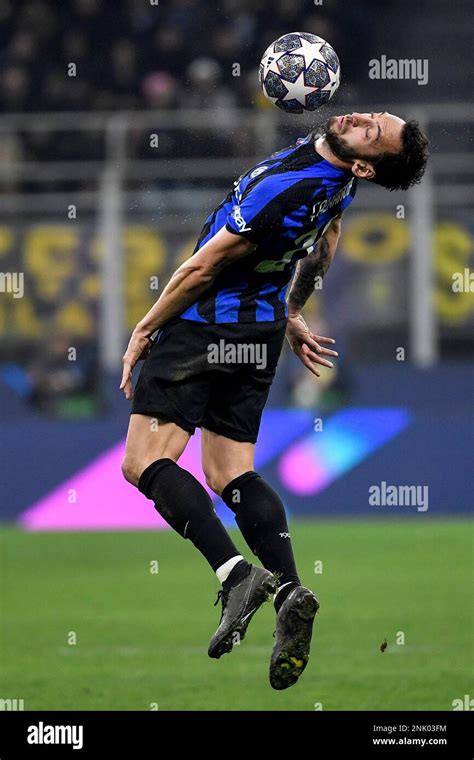 Hakan Calhanoglu Of Fc Internazionale In Action During The Champions