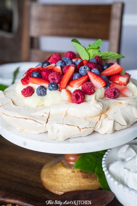 Berry Pavlova Recipe This Silly Girl S Kitchen