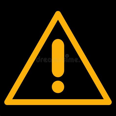 Amber Vector Graphic On A Black Background Of A Dashboard Warning Light For A Malfunction In One