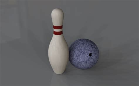 Bowling Ball And Pin Free 3D Model Obj Free3D