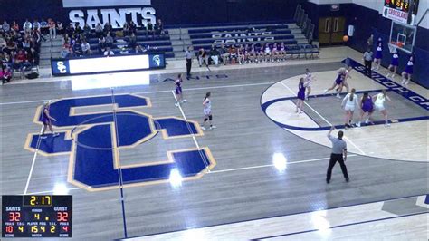 Lady Saints Vs Berryville Lady Bobcats Youtube