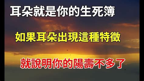 耳朵就是你的生死簿！如果耳朵出現這種特徵，就說明你的陽壽不多了！丨禪語養生之家 Youtube