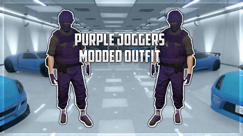 New Purple Joggers Modded Outfit Using Clothing Glitches In Gta Online 148 Tryhard Joggers