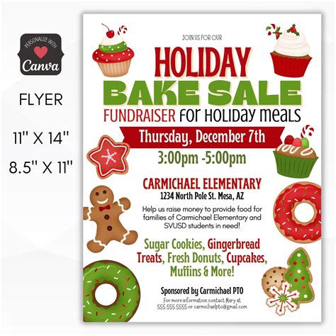 Holiday Bake Sale Flyer