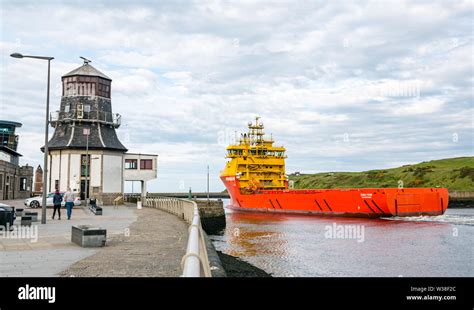 Ostensjo Rederi Fleet Ship Edda Ferd Offshore Supply Vessel Leaving