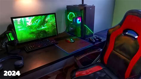 Mostrando a Evolução de um Setup e Quarto Gamer Humilde em 2024 Kit