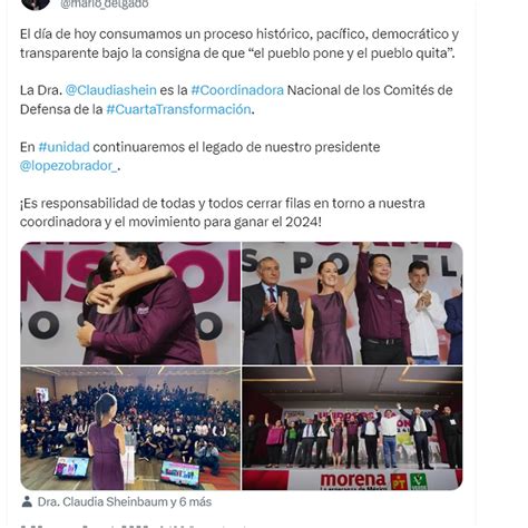 En Vivo “nunca Voy A Traicionar Al Pueblo De México” Asegura Claudia Sheinbaum Infobae